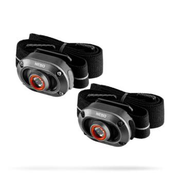 NEBO NEB-HLP-1010-G MYCRO 250 fejlámpa szett, 2 db / szett, 250 lumen, vízálló, akkumulátoros tápellátás kép