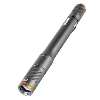 NEBO NEB-POC-0007-G Columbo 150 zseblámpa, 150 lm – 45 lm, IP67, 4x zoom, acél zsebcsipesz kép