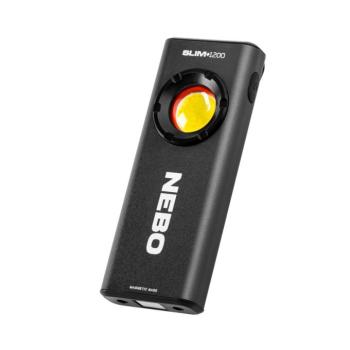 NEBO NEB-WLT-1007-G SLIM 1200 zseblámpa, 1200-30 lumen, újratölthető, power bank funkció, eloxált alumínium, IPX7 kép