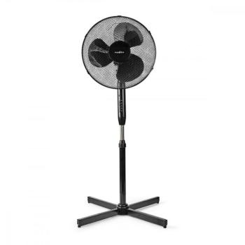 Nedis fnst15cbk40 Álló Ventilátor | Átmérő: 400 mm | 3-sebességes | Oszcilláló | 40 W | Állítható magasság | Automatikus kikapcsolás időzítő | Távirán kép