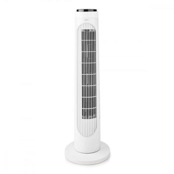 NEDIS torony ventilátor Tower Fan | 3-sebességes | Oszcilláló | 50 W | Távirányító | Fehér / Fekete oszlopventilátor kép