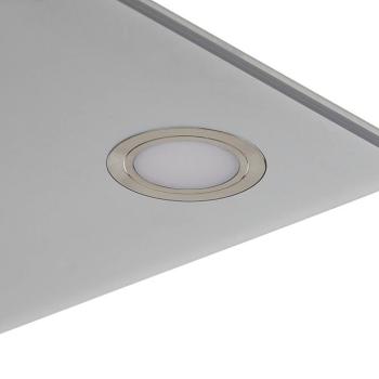 Négyzetes LED függő lámpa Pano, fémes kép