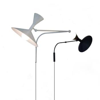 Nemo Lampe de Marseille fali világítás, fekete kép