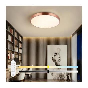 NEO 07322L-LED dimmelhető mennyezeti lámpa NEO LITE SEMPLICI 60W/230V átmérő: 60 cm rézszínű + távirányítóval 07322L kép