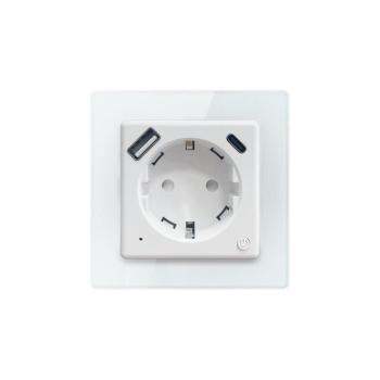 NEO 07552L - Okos F típusú aljzat 16A/230V + 1x USB-A + 1x USB-C PD 20W 07552L kép