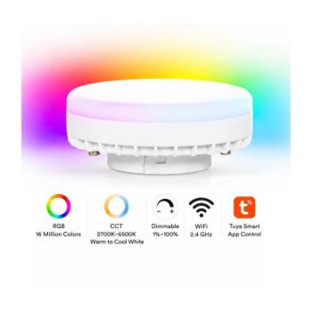 NEO 07816L - LED RGB+CCT dimmelhető izzó GX53/10W/230V Wi-Fi Tuya 07817L kép