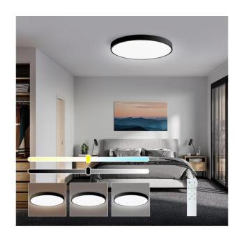 NEO 07249L-LED Dimmelhető lámpa SEMPLICI 48W/230V Wi-Fi Tuya black+ + távirányító 07249L kép