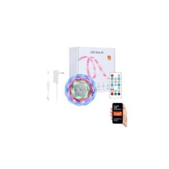 NEO 07734L-LED RGB Dimmelhető szalag MUSIC 18W/230V 5m IP65 Wi-Fi Tuya + távirányító 07734L kép