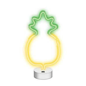 NEOLIA LED dekorációs ámpa ANANÁSZ, 22 lumen, ki/be kapcsoló, USB vagy 3xAA 1,5V, 1,5m kábel, kép