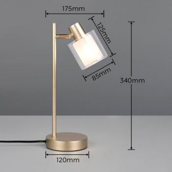 Neralo asztali világítás, arany színű, fém, magasság 35,5 cm, E14 kép