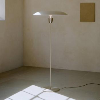 NEW WORKS Kantarell LED álló világítás, nikkel, dimmelhető, 127 cm kép