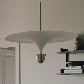 New Works Kantarell LED függő lámpa, Ø 60 cm, nikkel kép