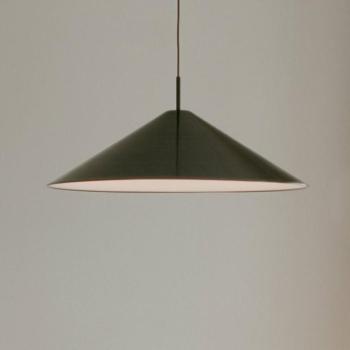 New Works LED-es függesztett lámpa Brolly, Ø 70 cm, fekete, alumínium kép