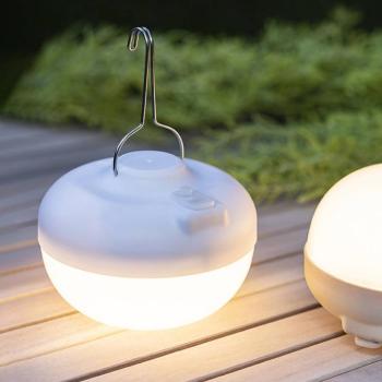 Newgarden Cherry LED deco lámpa, bézs/fehér kép