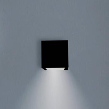 Newgarden LED-es újratölthető fali lámpa Box 8, fekete, 7.5x7.5cm kép