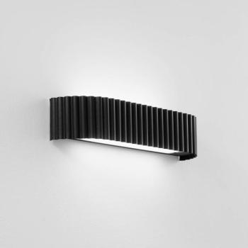 Niike LED fali lámpa, fekete, szélesség 40 cm, fém, CCT kép