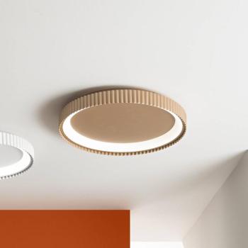Niike LED mennyezeti lámpa, arany színű, Ø 50 cm, fém, CCT kép