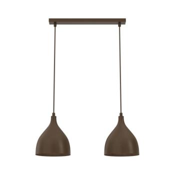 NOAK CLASSIC zsinóros függeszték 2xE27/15W/230V, barna 6236 kép