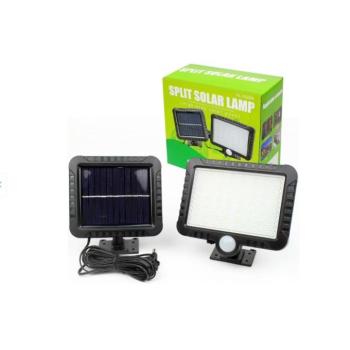 NORD FKLP 200 Nagy fényerejű Napelemes mozgásérzékelős Led lámpa 200 Lumen Szolár paneles LED reflektor PIR mozgásérzékelővel 100 LED napelemes LED re kép