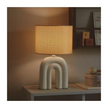 Nordlux - Asztali lámpa HAZE 1xE27/40W/230V bézs 2412705009