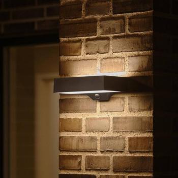 Nordlux LED kültéri fali világítás Monay Square fekete IP44 kép