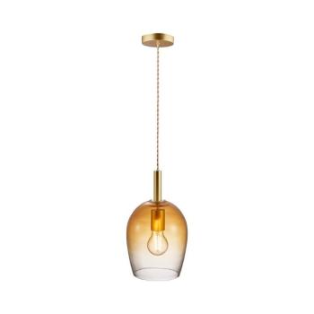 Nordlux - UMA zsinóros függeszték 1xE27/40W/230V átm. 18 cm barna/füstszínű 2112703027 kép