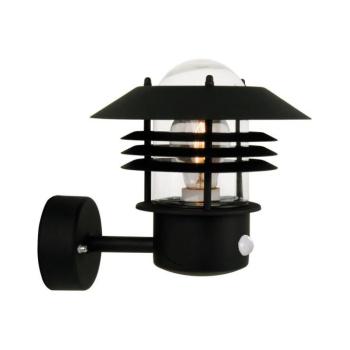 Nordlux - VEJERS kültéri fali lámpa mozgásérzékelővel 1xE27/60W/230V IP54 fekete 25101003 kép
