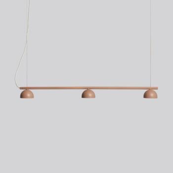 Northern Blush LED függő lámpa, három izzós, bézs kép