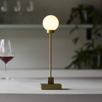 Northern LED újratölthető asztali világítás Snowball sárgaréz színű 2700 K kép