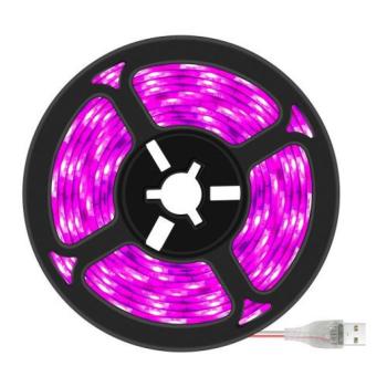 Növénynevelő LED szalag , 4W, 180 LED , 3 m , USB véggel , lila/kék fény , LEDISSIMO GROW kép