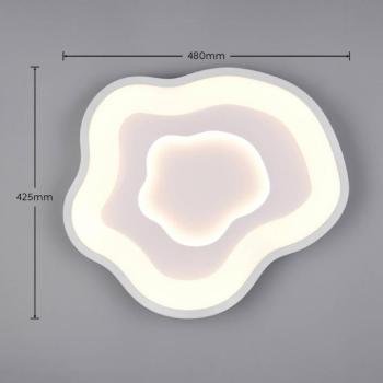 Nube LED mennyezeti világítás, fehér, fém, CCT, távirányító kép