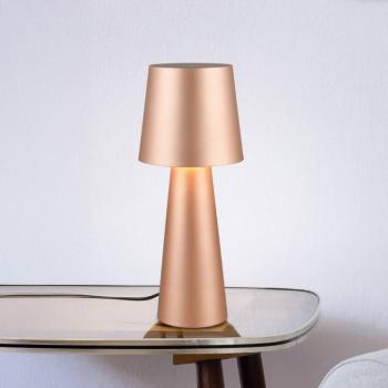 Núbiai asztali lámpa, barna, magasság 40 cm, fém, E27 kép