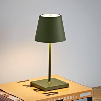 Nuindie mini LED-es újratölthető asztali lámpa, USB-C, fenyő zöld, kép
