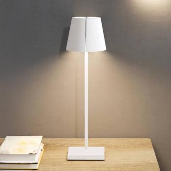 Nuindie tango LED-es újratölthető asztali lámpa, fehér, IP20,