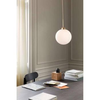 Nuura Apiales 1 Large függő világítás, Ø 20 cm, sárgaréz/opál kép