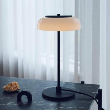 Nuura LED asztali lámpa Blossi, magasság 43 cm, fekete/opál kép