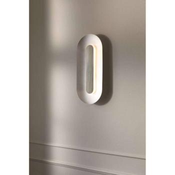 Nuura LED fali lámpa Sasi, magasság 65 cm, ezüst színű, fém kép
