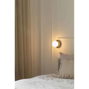 Nuura Liila 1 fali világítás, Ø 14 cm, IP44, fekete/opál kép