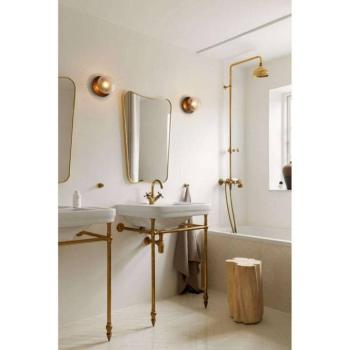 Nuura Liila 1 Medium fali világítás, bronz/átlátszó, IP44, G9 kép