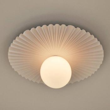 Nuura Liila Muuse fali lámpa, Ø 42 cm, IP44, fehér/opál