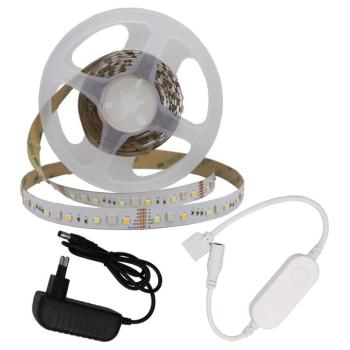 Okos LED szalag szett adapter + wifi vezérlő 60 LED alexa és google asszisztens, 4W, RGBW, dimmelhető, 240 lm, Optonica, 4325 kép