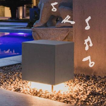 OLEV Cemento LED talapzati lámpa hangszóróval kép
