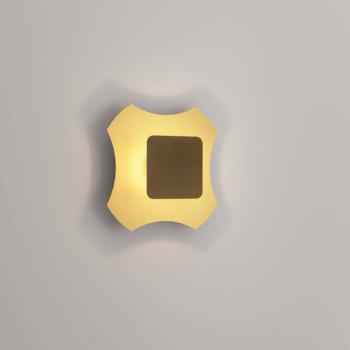 OLEV LED fali lámpa ORNATO SQUARE, arany/barna, fém 2700 K kép