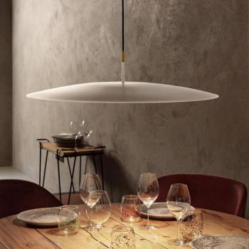 OLEV LED lógó lámpa OVERFLY PLUS, fehér/arany, Ø 55 cm 2700 K kép