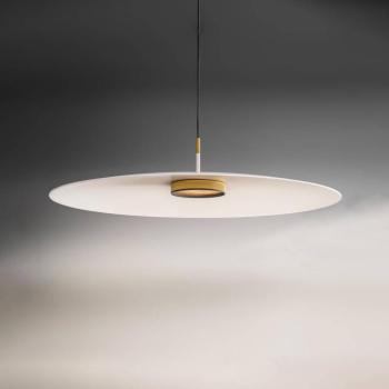 OLEV Overfly plus LED-es függőlámpa fehér/arany Ø 75cm kép