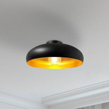 Olli mennyezeti lámpa, fekete/arany Ø 40 cm, fém, E27 kép