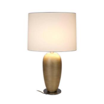 OMEGA OVAL asztali világítás, arany/fehér, magasság 65 cm, kerámia, E27 kép
