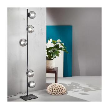 Ondaluce - Állólámpa MONILE 5xE14/10W/230V 170 cm fekete/füstszínű fekete PT.MONILE/NERO kép