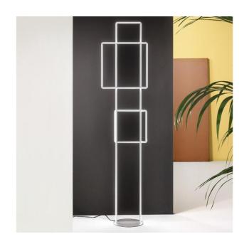Ondaluce - DOWEL LED fényerőszabályozható állólámpa, 77 W, 230 V, 166 cm, ezüstszínű PT.DOWEL/SILVER