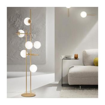 Ondaluce - JEWEL állólámpa 6xE14/10W/230V 166 cm arany/fehér PT.JEWEL/ORO kép